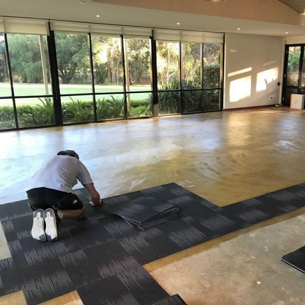 Laying Carpet Tiles